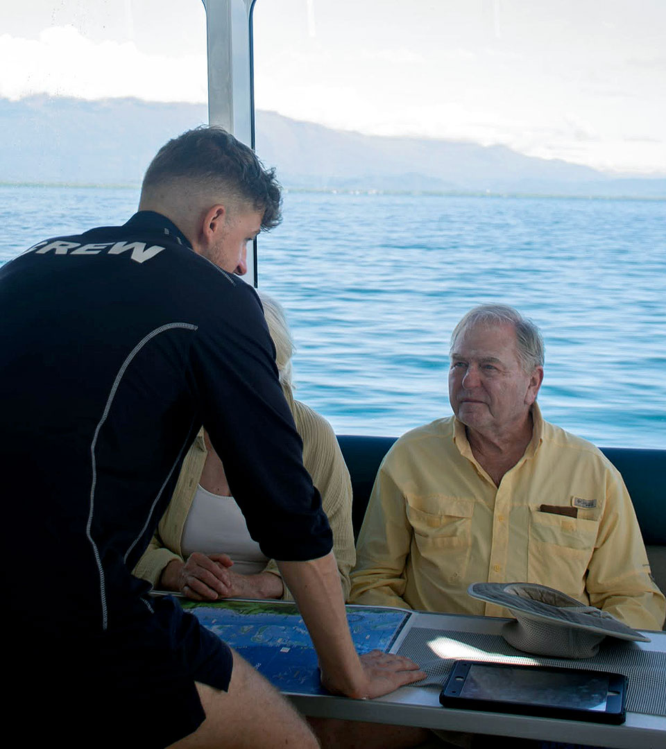 <b>Certified divers </b>can experience the Reef together with their<b> non-diving companions. </b>