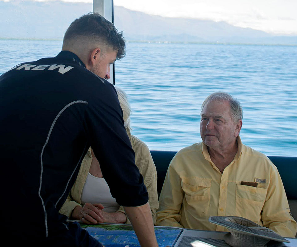 <b>Certified divers </b>can experience the Reef together with their<b> non-diving companions. </b>