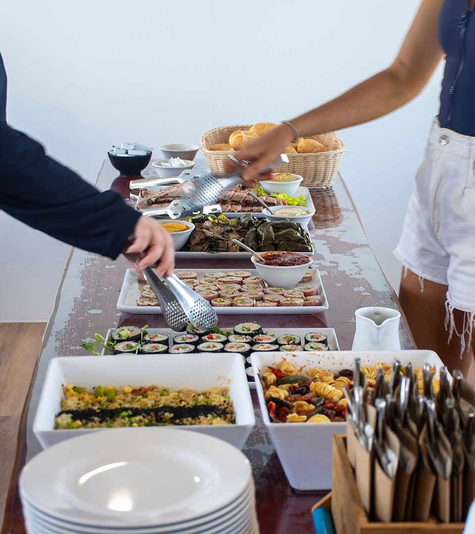 ABC Reef Safaris’ <b>private charter catering</b> packages.