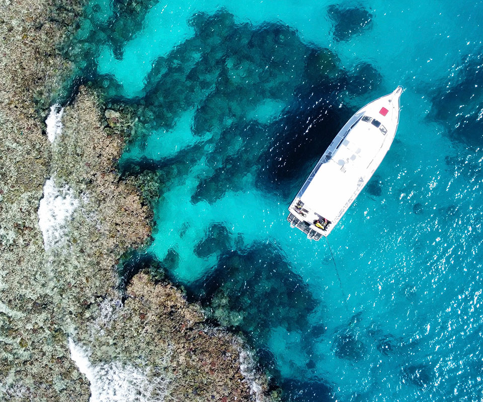 Independence also known as <b>the Dive Boat </b>for epic exploratory days on the reef.