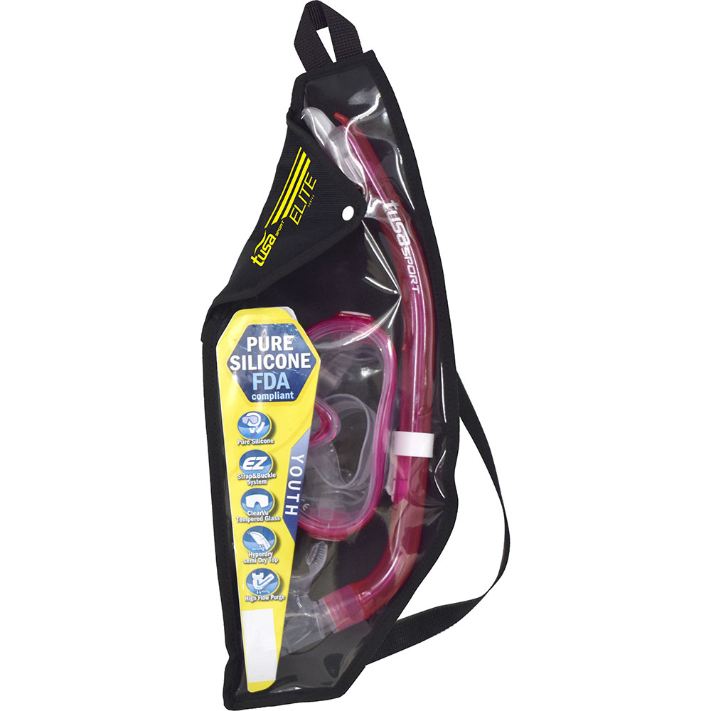 Tusa Deluxe Silicone Junior Mask and Snorkel Set - Image 2