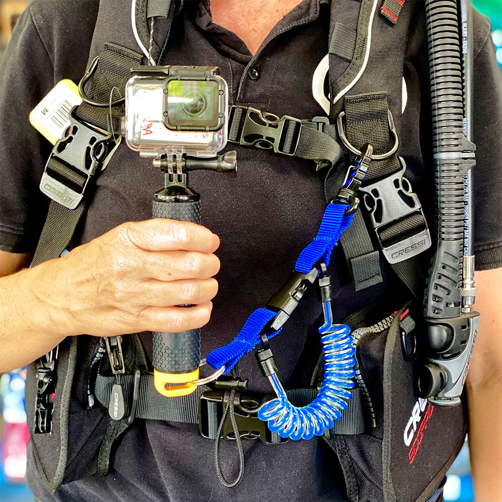 Coiled Lanyard with Swivel