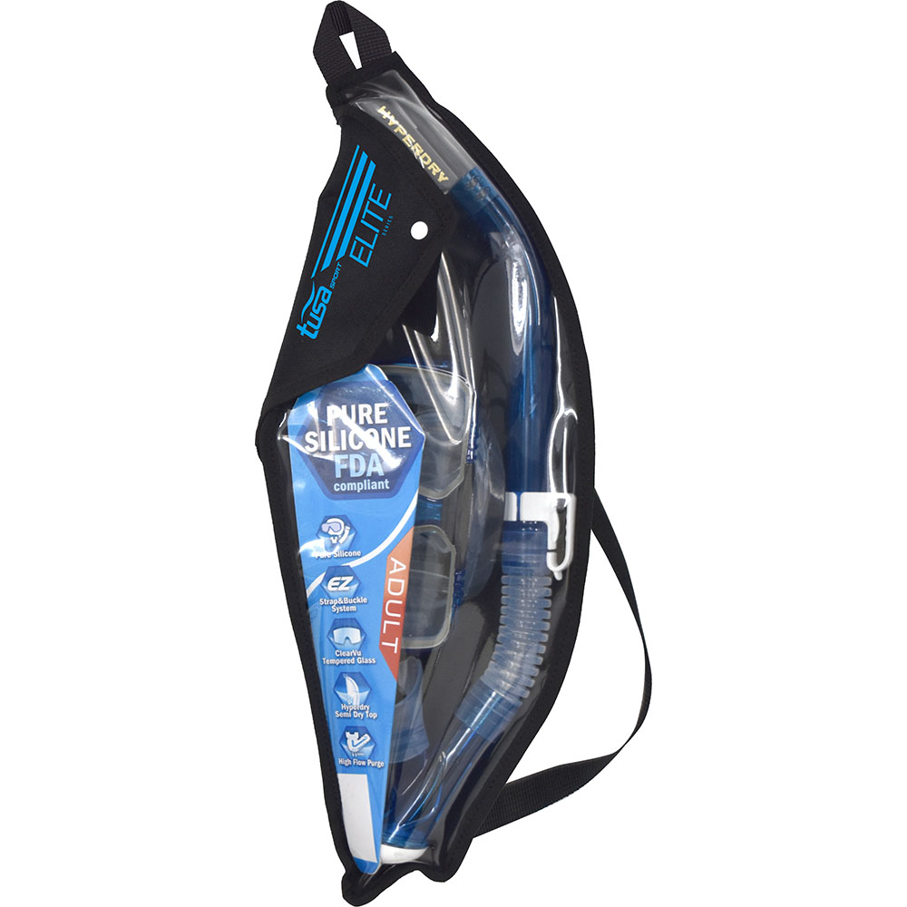 Tusa Deluxe Silicone Mask and Snorkel Set - Image 3