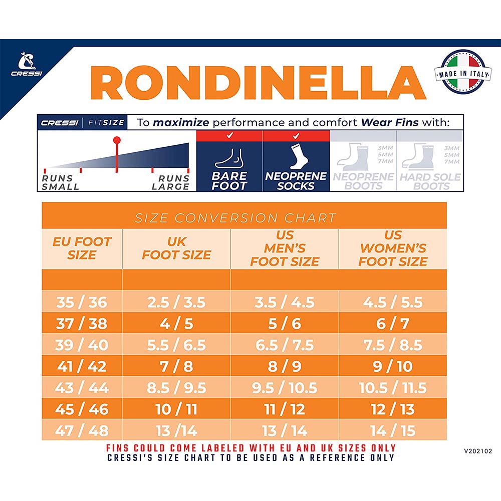 Cressi Rondinella Big Foot Fins - Image 6